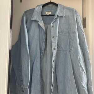 Style & Co. Light Blue Button Down Shirt